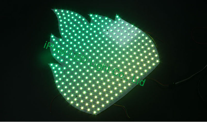 Flame Shape RGB Pixel Panel