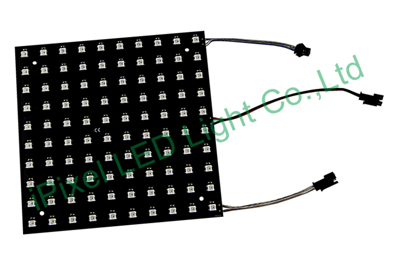 Led project about WS2812B DC5V 10*10 leds rigid matrix in UK