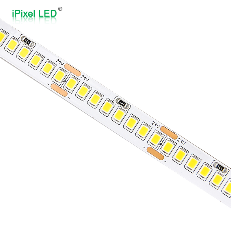 High Efficiency 2835 single color  LED strip 224 LEDs/M DC24V