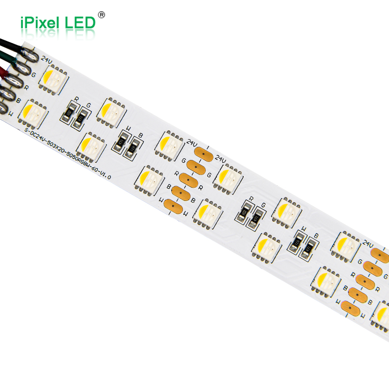 20mm SMD 5050 RGBW LED Strip 120LEDs/M DC24V